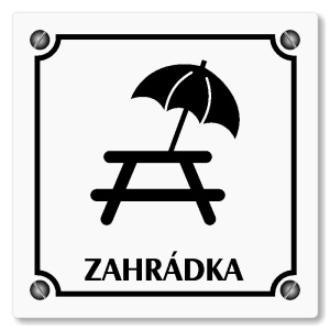 Zahrádka, 100x100mm, bílá, Kansas